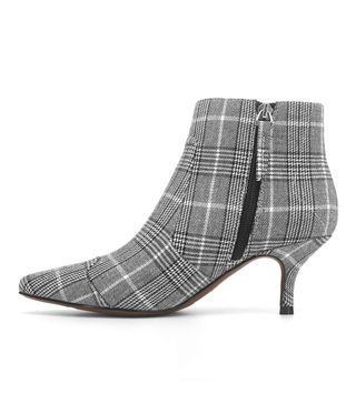 Who What Wear + Delilah Plaid Heeled Ankle Fashion Boots