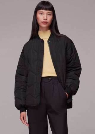 Whistles + Ida Short Quilted Coat