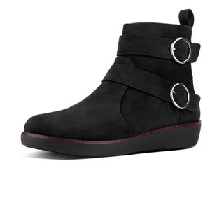 Fitlfop + Oona Buckle Suede Ankle Boots
