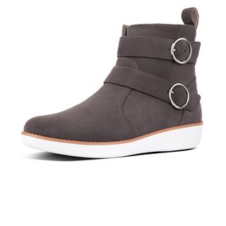 Fitlfop + Oona Buckle Suede Ankle Boots