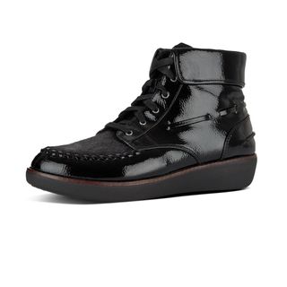 Fitlfop + Gianini Patent Lace-Up Boots