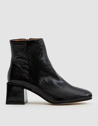 LOQ + Lazaro Crinkle Patent Ankle Boot