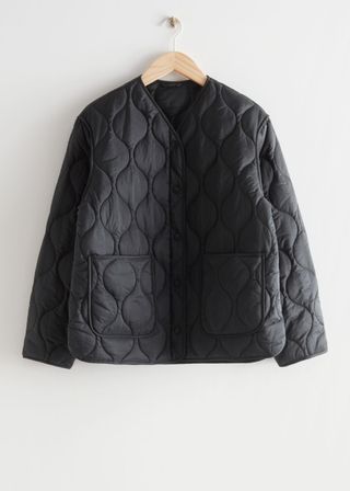 & Other Stories + Oversized Wave Quilted Jacket