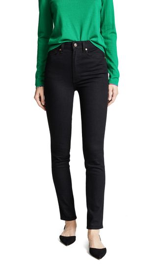 Khaite + Vanessa High Rise Straight Jeans