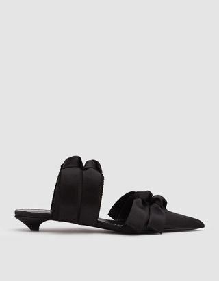 Proenza Schouler + Knotted Satin Mule