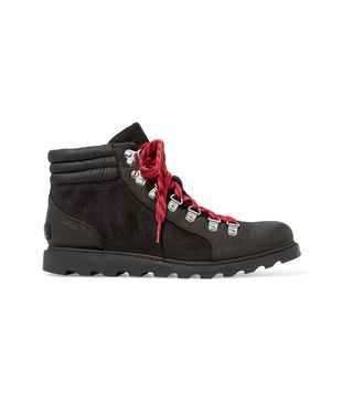 Sorel + Ainsley Conquest Waterproof Leather And Suede Ankle Boots
