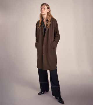 Massimo Dutti + Loose-Fitting Blazer Coat