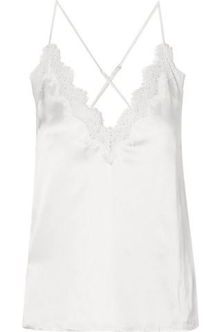 Cami NYC + The Everly Lace-Trimmed Silk-Charmeuse Camisole