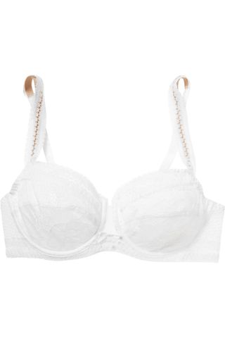 Chantelle + Montsouris Stretch-Lace and Mesh Underwired Bra