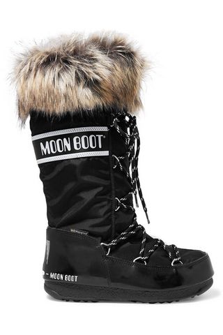 Moon Boot + Monaco shell and rubber snow boots