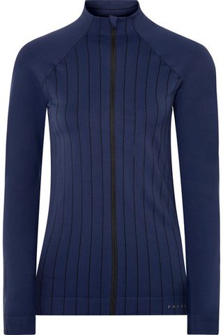 Falke Ergonomic Sport System + Act 1 paneled striped stretch-knit jacket