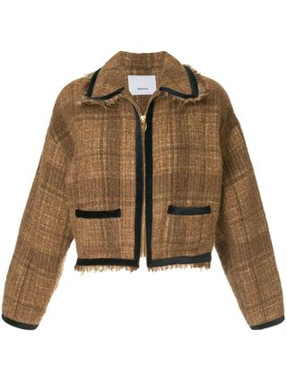 08Sircus + Frayed Cropped Tweed Jacket