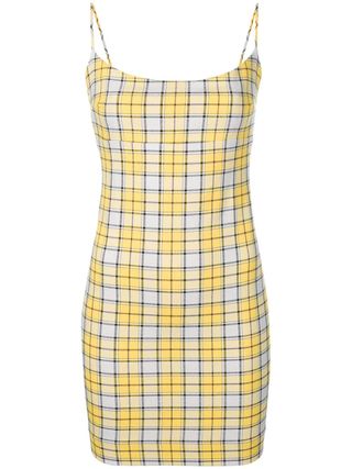 Miaou + Short Check Fitted Dress