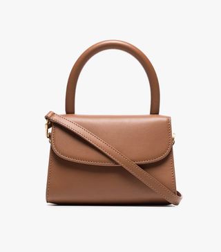 By Far + Brown Mini Leather Crossbody Bag