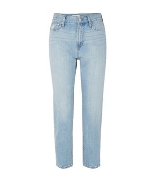 Madewell + The Perfect Summer Cropped High-Rise Straight-Leg Jeans