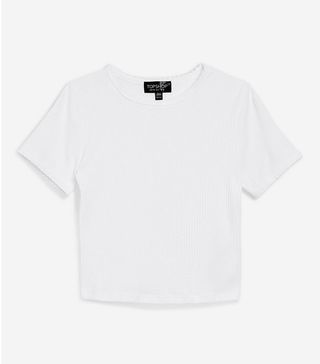 Topshop + Short Sleeve Scallop T-Shirt