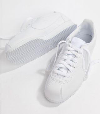 Nike + White Leather Cortez Trainers