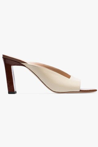 Wandler + White Isa 85 Peep Toe Mules