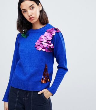 Amy Lynn + Jumper With Sequin Embellishment