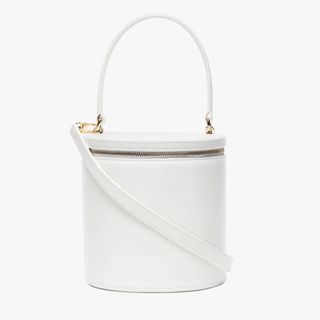 Staud + White Vitti Leather Bucket Bag