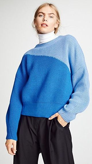 Anna October + Wool Colorblock Sweater