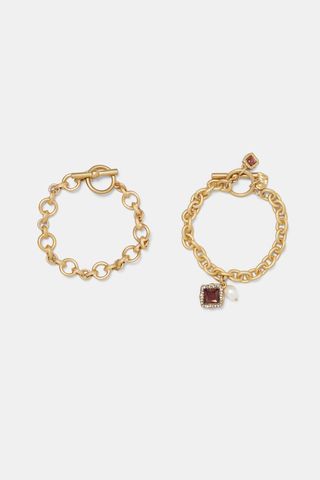 Zara + 2-pack of Chain and Beaded Bracelets