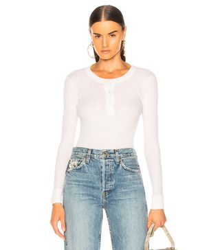 Enza Costa + Cashmere Long Sleeve Henley
