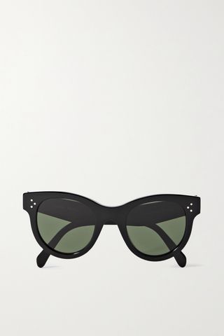 Celine + Round-Frame Acetate Sunglasses