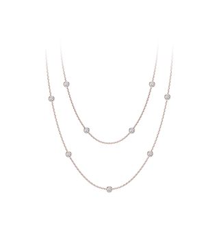 The Forevermark Tribute™ Collection + Diamonds by the Yard Necklace in Rose Gold