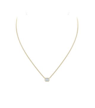 The Forevermark Tribute™ Collection + Emerald Diamond Necklace