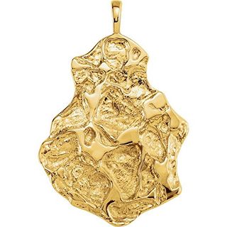 14ct Yellow Gold Nugget Pendant