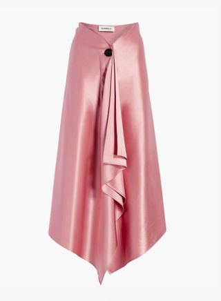 Claudia Li + Silk A-Line Blanket Skirt