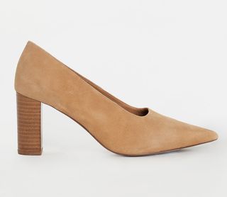 H&M + Block-Heeled Court Shoes