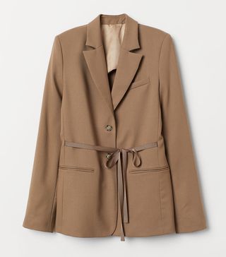 H&M + Wool Jacket With Ties