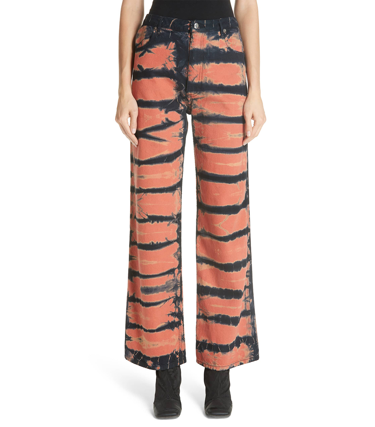 Eckhaus Latta + Tie Dye Wide Leg Jeans