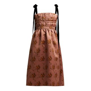 Brock Collection + Dasha Floral-Print Satin Dress