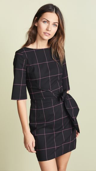 Alice + Olivia + Virgil Boat Neck Dress