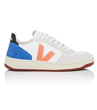 Veja + V-10 Leather & Suede Sneakers