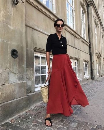 The Best Long-Skirt Outfits for Winter | Who What Wear