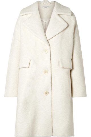 Ganni + Fenn Oversized Wool-blend Bouclé Coat