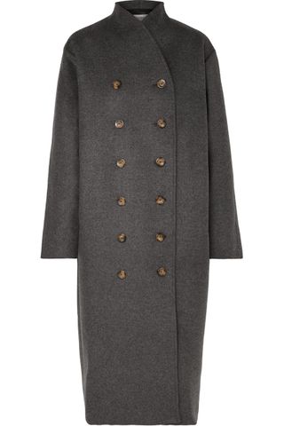 Totême + Bergerac Oversized Double-Breasted Wool-Blend Felt Coat