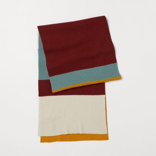 H&M + Ribbed Wool-Blend Scarf