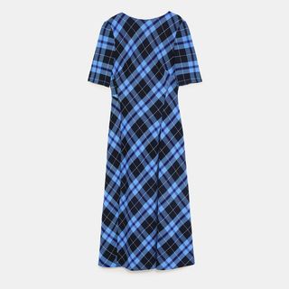 Zara + Check Print Dress