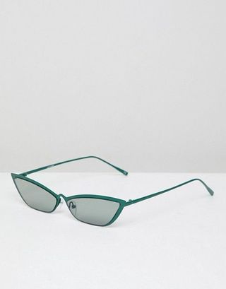 ASOS Design + Narrow Square Cat-Eye Sunglasses