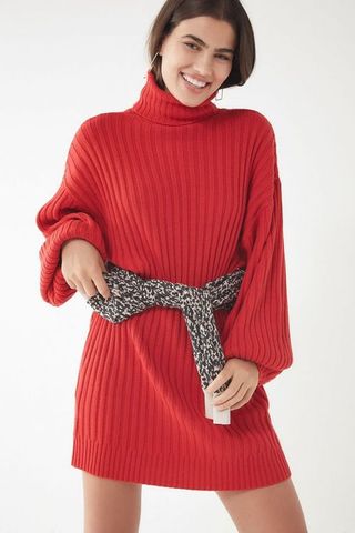 Urban Outfitters + UO Jill Turtleneck Sweater Mini Dress