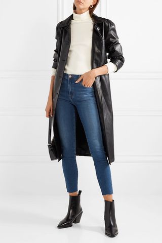 J Brand + Alana Cropped Frayed High-rise Skinny Jeans