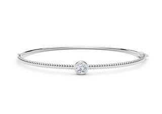 The Forevermark Tribute™ Collection + Solitaire Beaded Bangle