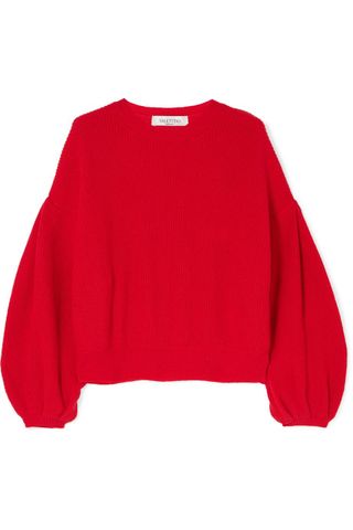 Valentino + Wool and Cashmere-Blend Sweater