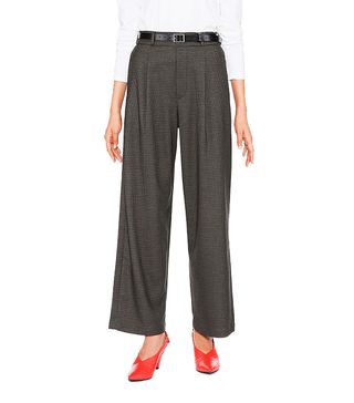 Uniqlo + High-Waisted Tucked Wide-Leg Trousers
