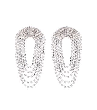 Alessandra Rich + Crystal Drop Earrings